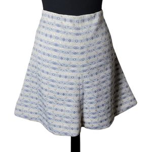 J. Crew jacquard a line flare mini skirt size 4